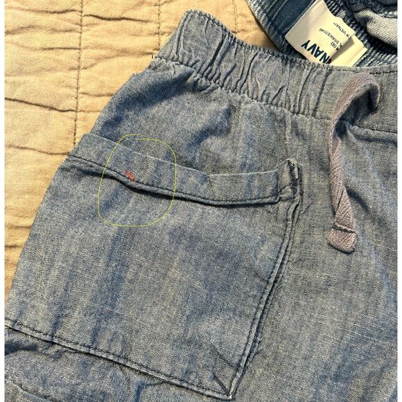 Lot of 2 Old Navy Girl's Denim Shorts Size Medium Dark & Medium Wash 100% Cotton - Picture 6 of 6